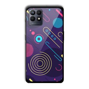Purple Music Customized Printed Glass Back Cover for Realme Narzo 50