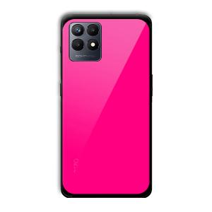 Neon Pink Customized Printed Glass Back Cover for Realme Narzo 50