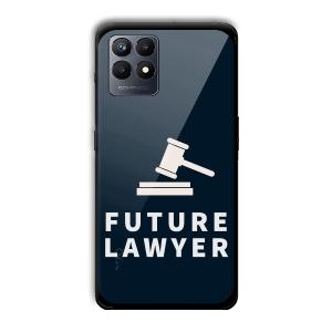 Future Lawyer Customized Printed Glass Back Cover for Realme Narzo 50
