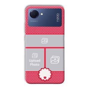 Little Hearts Customized Printed Back Cover for Realme Narzo 50i Prime