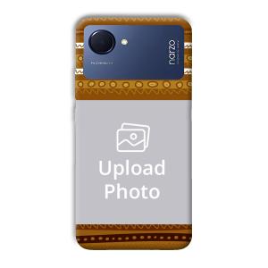 Brown Lines Customized Printed Back Cover for Realme Narzo 50i Prime