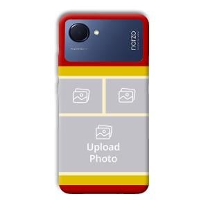Red Yellow Collage Customized Printed Back Cover for Realme Narzo 50i Prime