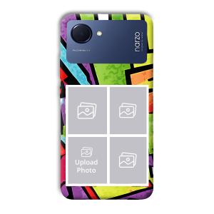 Pop of Colors Customized Printed Back Cover for Realme Narzo 50i Prime