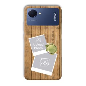 Wooden Photo Collage Customized Printed Back Cover for Realme Narzo 50i Prime