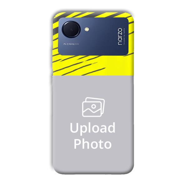 Yellow Lines Customized Printed Back Cover for Realme Narzo 50i Prime
