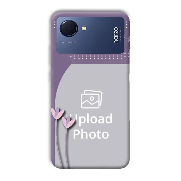 Lilac Pattern Customized Printed Back Cover for Realme Narzo 50i Prime