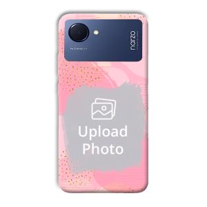 Sparkly Pink Customized Printed Back Cover for Realme Narzo 50i Prime