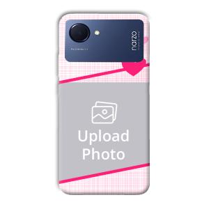 Pink Check Customized Printed Back Cover for Realme Narzo 50i Prime