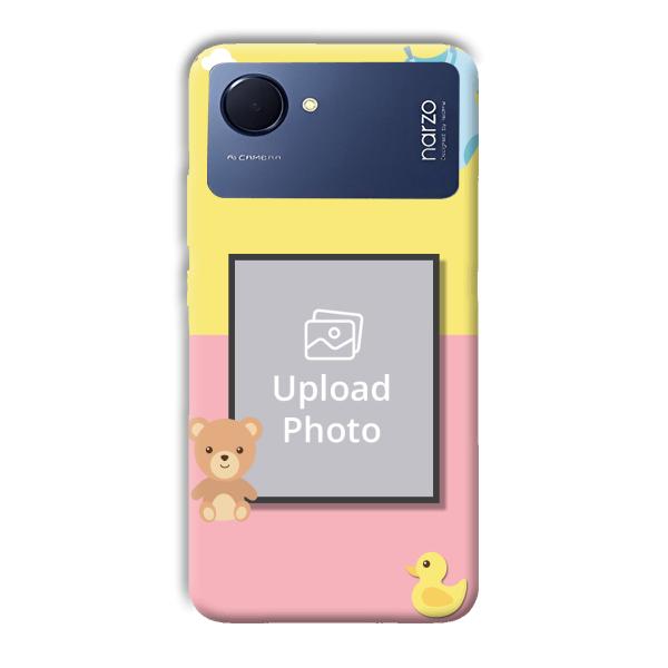Teddy Bear Baby Design Customized Printed Back Cover for Realme Narzo 50i Prime