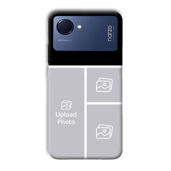 White Lines Customized Printed Back Cover for Realme Narzo 50i Prime