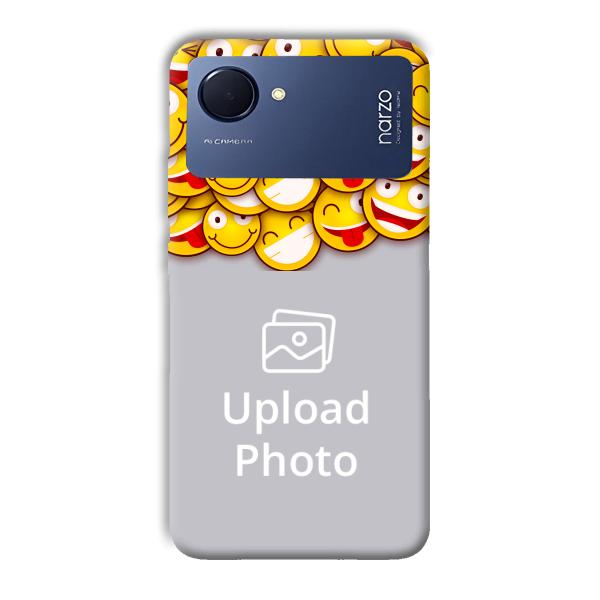 Emojis Customized Printed Back Cover for Realme Narzo 50i Prime