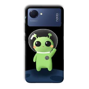 Alien Character Phone Customized Printed Back Cover for Realme Narzo 50i Prime
