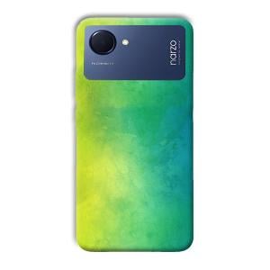 Green Pattern Phone Customized Printed Back Cover for Realme Narzo 50i Prime