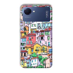 Colorful Alley Phone Customized Printed Back Cover for Realme Narzo 50i Prime