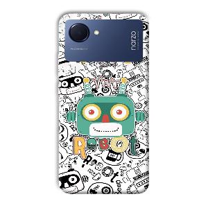 Animated Robot Phone Customized Printed Back Cover for Realme Narzo 50i Prime