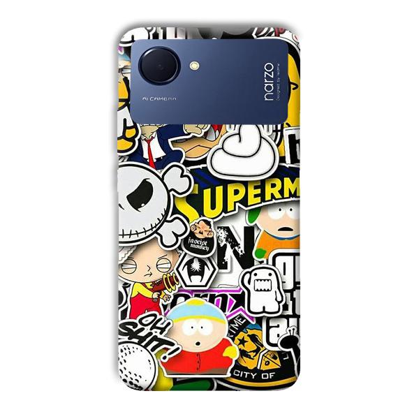 Cartoons Phone Customized Printed Back Cover for Realme Narzo 50i Prime