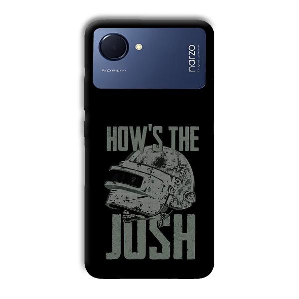 How's The Josh Phone Customized Printed Back Cover for Realme Narzo 50i Prime