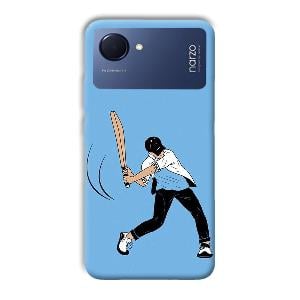 Cricketer Phone Customized Printed Back Cover for Realme Narzo 50i Prime