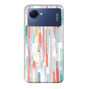 Light Paint Stroke Phone Customized Printed Back Cover for Realme Narzo 50i Prime