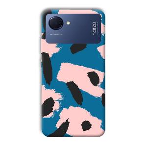 Black Dots Pattern Phone Customized Printed Back Cover for Realme Narzo 50i Prime