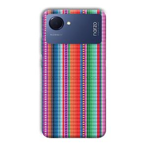 Fabric Pattern Phone Customized Printed Back Cover for Realme Narzo 50i Prime