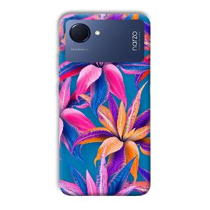 Aqautic Flowers Phone Customized Printed Back Cover for Realme Narzo 50i Prime