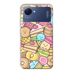 Love Desserts Phone Customized Printed Back Cover for Realme Narzo 50i Prime