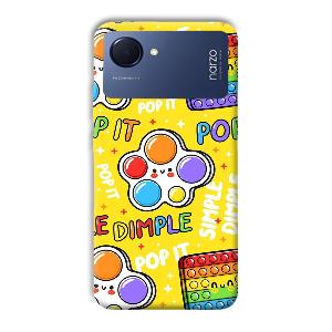 Pop It Phone Customized Printed Back Cover for Realme Narzo 50i Prime