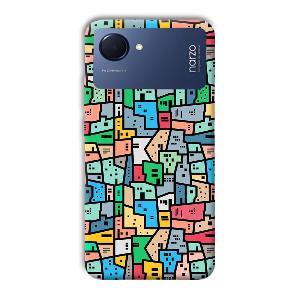 Small Homes Phone Customized Printed Back Cover for Realme Narzo 50i Prime