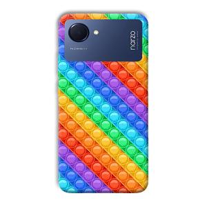 Colorful Circles Phone Customized Printed Back Cover for Realme Narzo 50i Prime