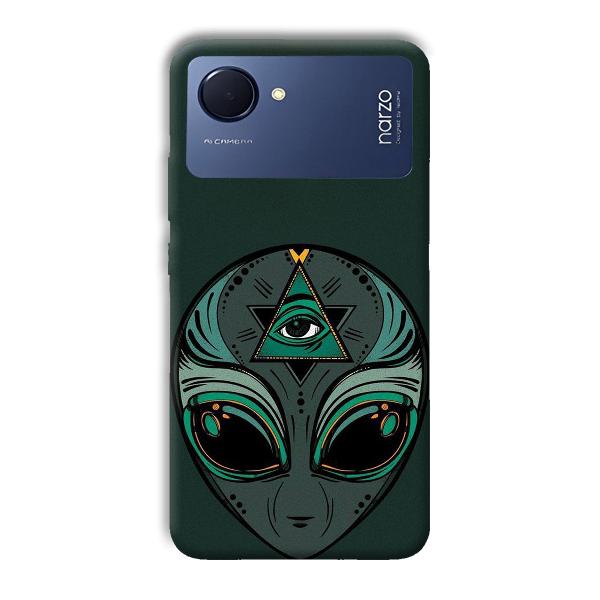 Alien Phone Customized Printed Back Cover for Realme Narzo 50i Prime