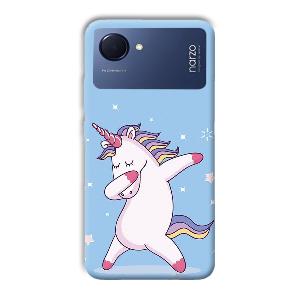 Unicorn Dab Phone Customized Printed Back Cover for Realme Narzo 50i Prime