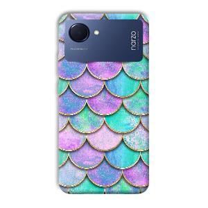 Mermaid Design Phone Customized Printed Back Cover for Realme Narzo 50i Prime