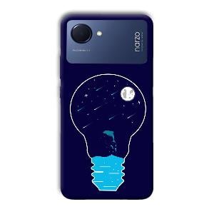 Night Bulb Phone Customized Printed Back Cover for Realme Narzo 50i Prime