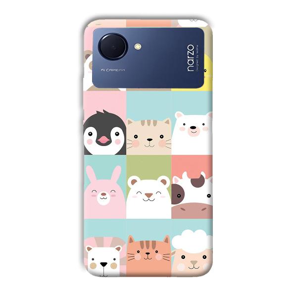 Kittens Phone Customized Printed Back Cover for Realme Narzo 50i Prime