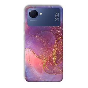 Sparkling Marble Phone Customized Printed Back Cover for Realme Narzo 50i Prime