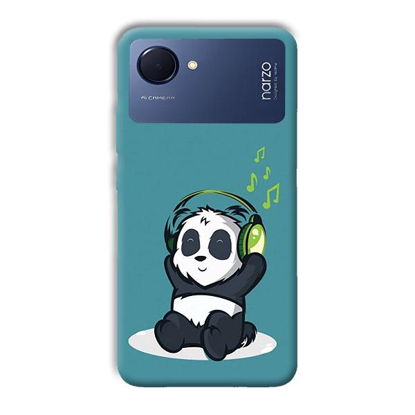 Panda  Phone Customized Printed Back Cover for Realme Narzo 50i Prime
