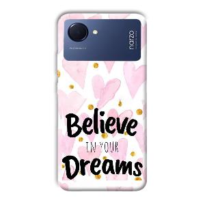 Believe Phone Customized Printed Back Cover for Realme Narzo 50i Prime