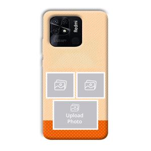 Orange Background Customized Printed Back Cover for Xiaomi Redmi 10
