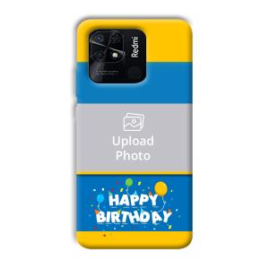 Happy Birthday Customized Printed Back Cover for Xiaomi Redmi 10