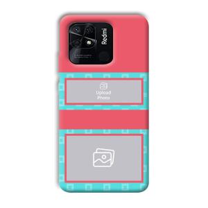 Blue Pink Customized Printed Back Cover for Xiaomi Redmi 10