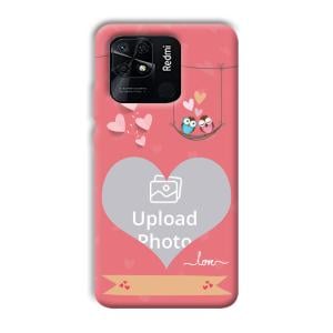 Love Birds Design Customized Printed Back Cover for Xiaomi Redmi 10