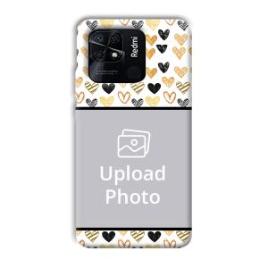 Small Hearts Customized Printed Back Cover for Xiaomi Redmi 10