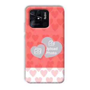 2 Hearts Customized Printed Back Cover for Xiaomi Redmi 10