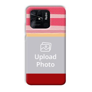 Red Pink Design Customized Printed Back Cover for Xiaomi Redmi 10