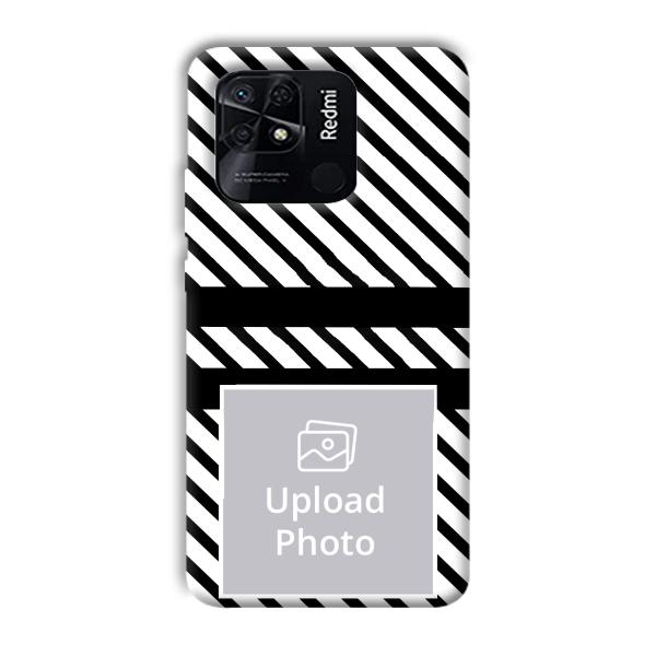 White Black Customized Printed Back Cover for Xiaomi Redmi 10