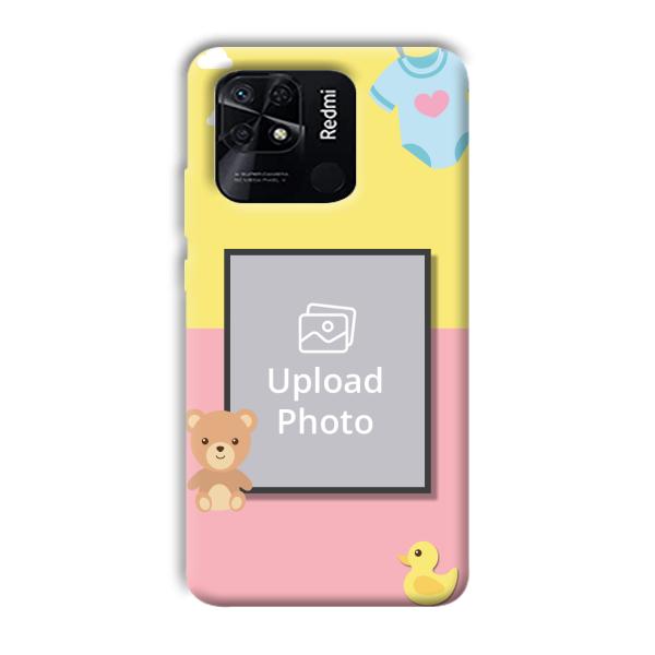 Teddy Bear Baby Design Customized Printed Back Cover for Xiaomi Redmi 10