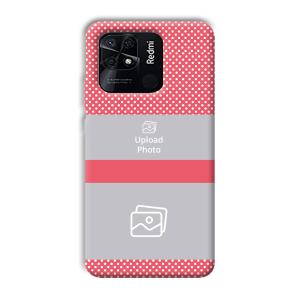 Pink Polka Customized Printed Back Cover for Xiaomi Redmi 10