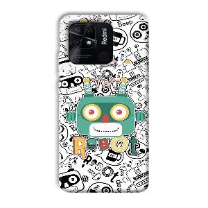 Animated Robot Phone Customized Printed Back Cover for Xiaomi Redmi 10