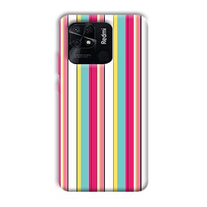 Lines Pattern Phone Customized Printed Back Cover for Xiaomi Redmi 10